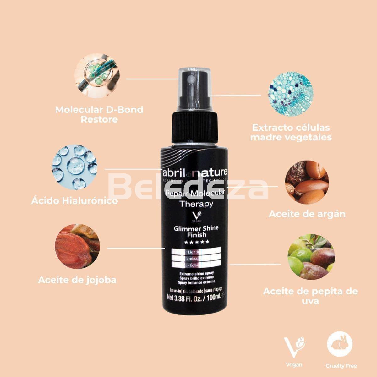 GLIMMER SHINE FINISH REPAIR MOLECULAR THERAPY Spray Brillo Extremo - Imagen 2