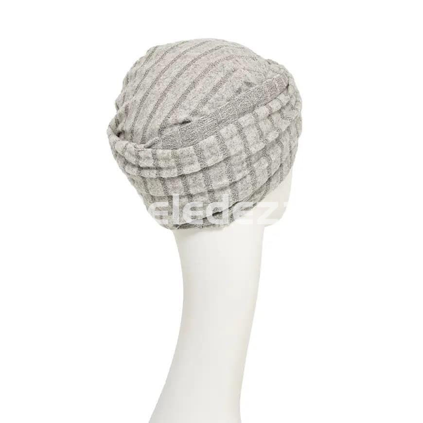 HocELLA VIVA TURBAN RIB N'BEIGE Turbante Viva Ella Tonos Grises - Imagen 3